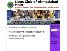 Tablet Screenshot of lionsclubahmedabad.org